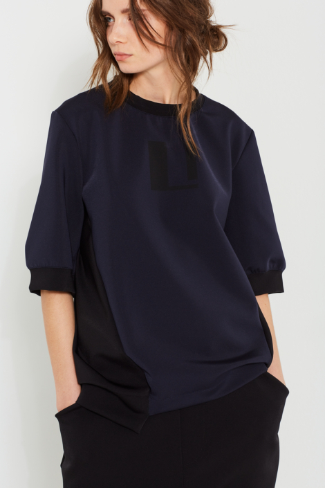 LIS LAREIDA – STRETCH SCUBA JERSEY TOP RELAXED FIT